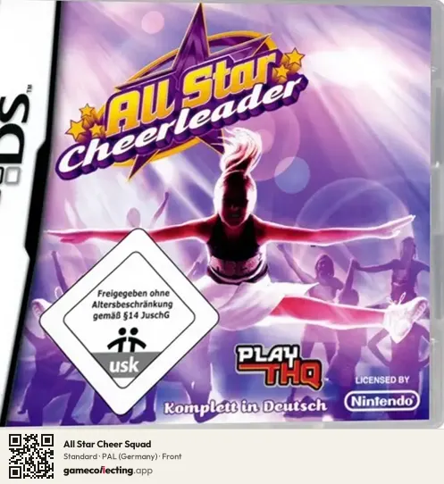 All Star Cheer Squad Nintendo DS, Germany box front