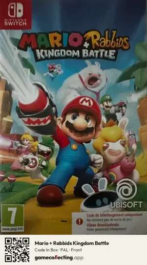 Mario + Rabbids Kingdom Battle Nintendo Switch, PAL box front