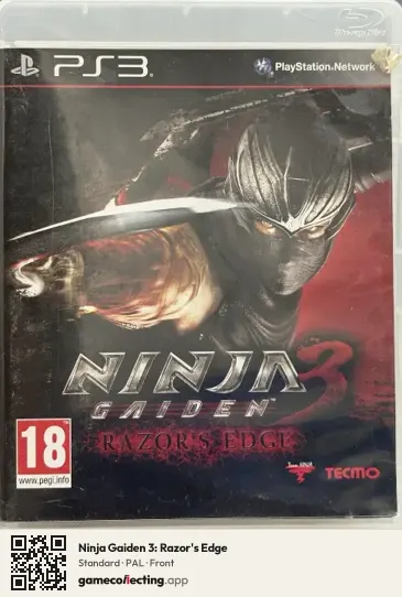 Ninja Gaiden 3: Razor's Edge PlayStation 3, PAL box front