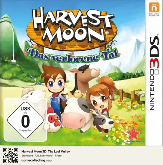 Harvest Moon 3D: The Lost Valley Nintendo 3DS, Germany box front