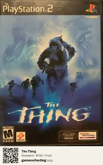 The Thing PlayStation 2, NTSC box front