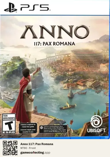 Anno 117: Pax Romana PlayStation 5, NTSC box front