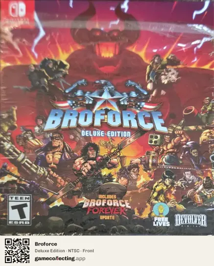 Broforce Nintendo Switch, NTSC box front