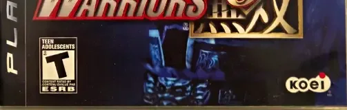 Dynasty Warriors 6, the ESRB box on its front