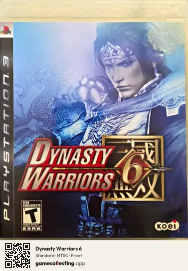 Dynasty Warriors 6 PlayStation 3, NTSC box front