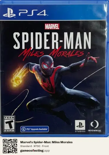 Marvel's Spider-Man: Miles Morales PlayStation 4, NTSC box front