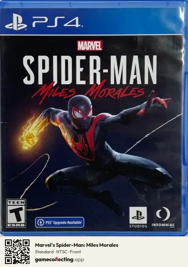 Marvel's Spider-Man: Miles Morales PlayStation 4, NTSC box front