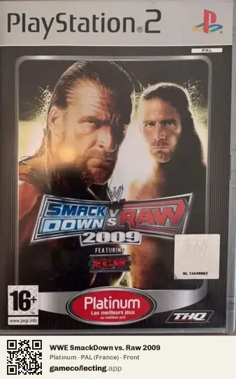 WWE SmackDown vs. Raw 2009 PlayStation 2, France box front