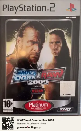 WWE SmackDown vs. Raw 2009 PlayStation 2, France box front