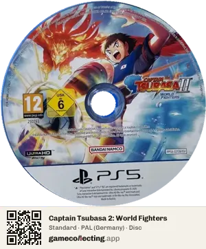 Captain Tsubasa 2: World Fighters PlayStation 5, PAL disc
