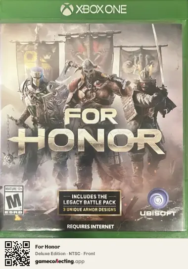 For Honor Xbox One, NTSC box front