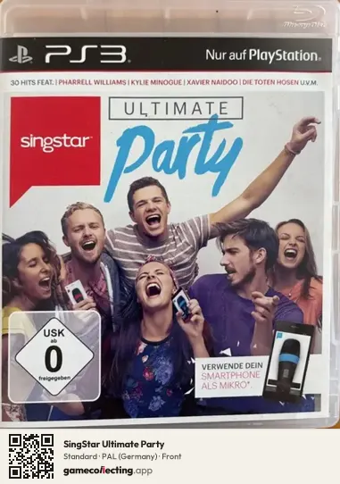 SingStar Ultimate Party PlayStation 3, Germany box front