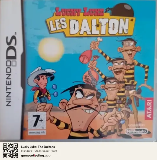 Lucky Luke: The Daltons Nintendo DS, France box front