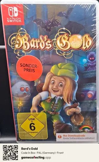Bard's Gold Nintendo Switch, Germany box front
