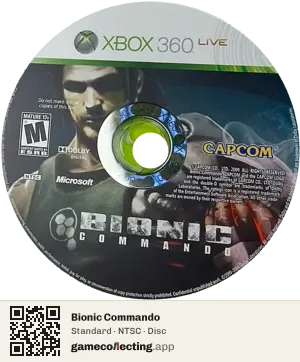 Bionic Commando Xbox 360, NTSC disc