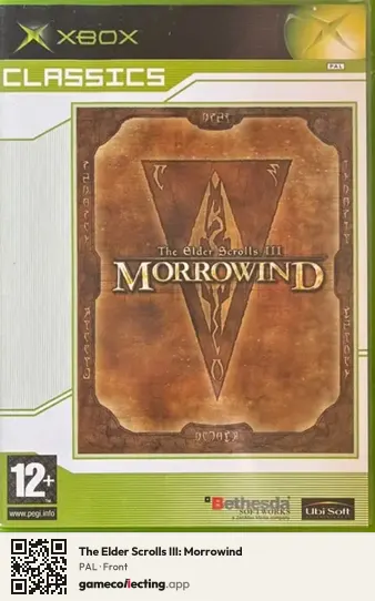 The Elder Scrolls III: Morrowind Xbox, PAL box front