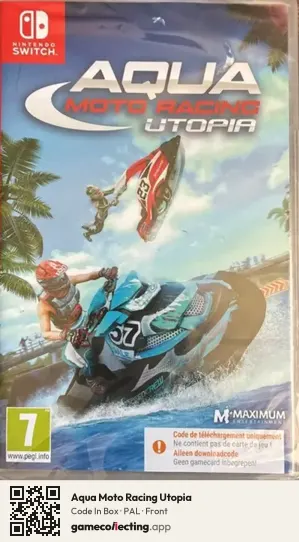 Aqua Moto Racing Utopia Nintendo Switch, PAL box front