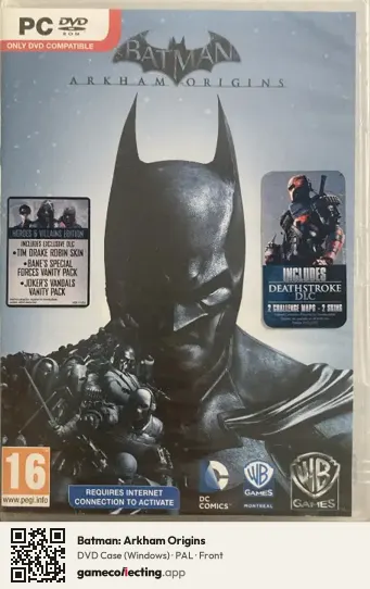 Batman: Arkham Origins Computer, PAL box front