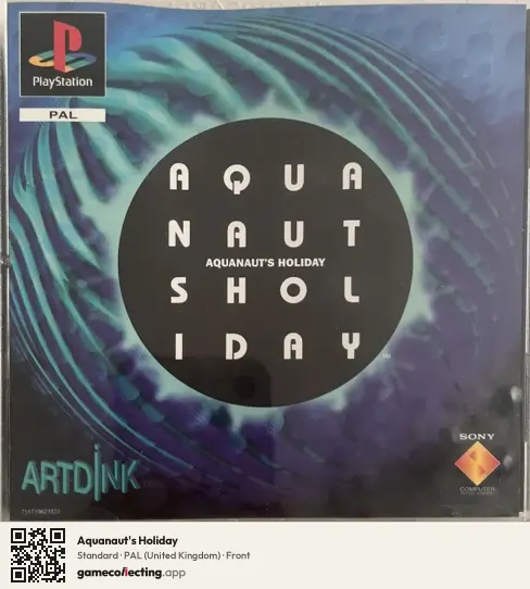 Aquanaut's Holiday PlayStation, United Kingdom box front