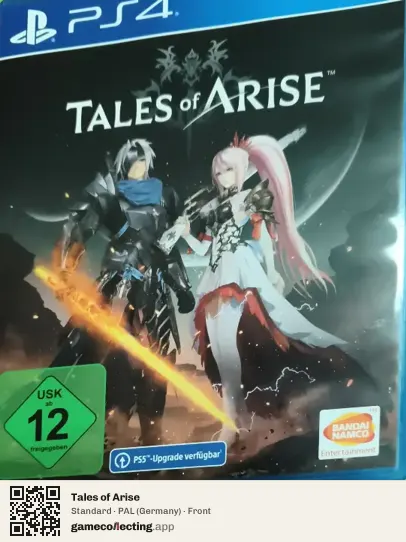 Tales of Arise PlayStation 4, Germany box front