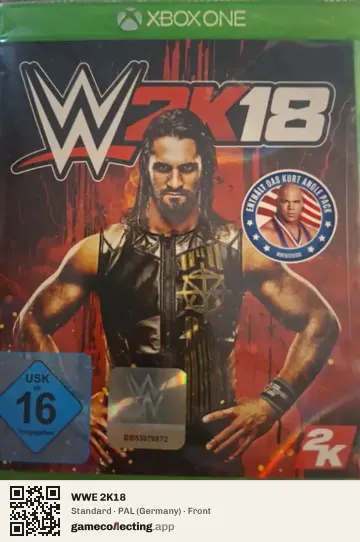 WWE 2K18 Xbox One, Germany box front