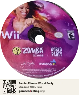 Zumba Fitness: World Party Nintendo Wii, NTSC disc
