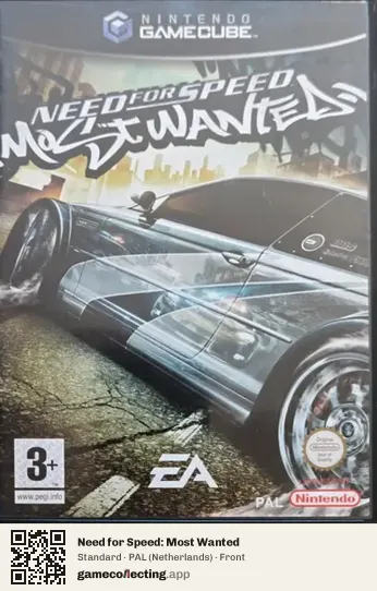 Need for Speed: Most Wanted Nintendo GameCube, Netherlands box front