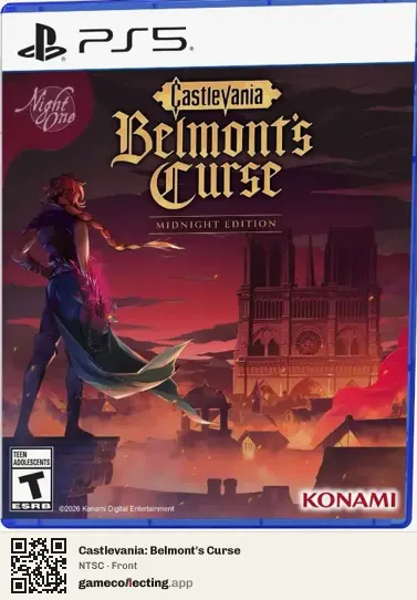 Castlevania: Belmont's Curse PlayStation 5, NTSC box front