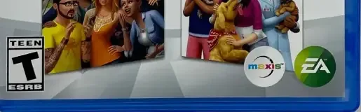 The Sims 4, the ESRB box on its front