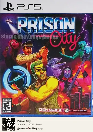 Prison City PlayStation 5, NTSC box front