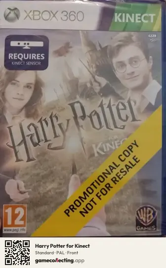 Harry Potter for Kinect Xbox 360, PAL box front