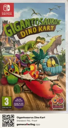 Gigantosaurus: Dino Kart Nintendo Switch, PAL box front