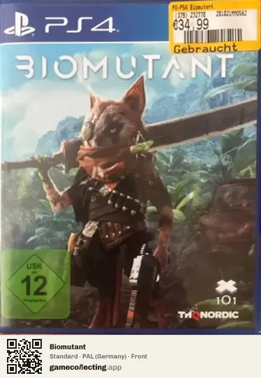 Biomutant PlayStation 4, Germany box front