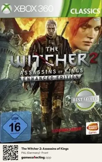 The Witcher 2: Assassins of Kings Xbox 360, Germany box front