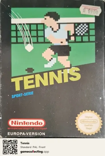 Tennis Nintendo Entertainment System, PAL box front