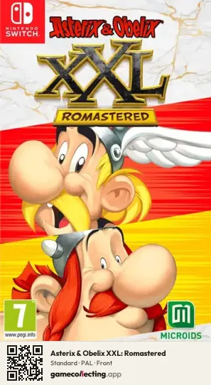 Asterix & Obelix XXL: Romastered Nintendo Switch, PAL box front