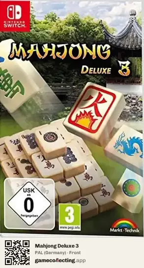 Mahjong Deluxe 3 Nintendo Switch, Germany box front
