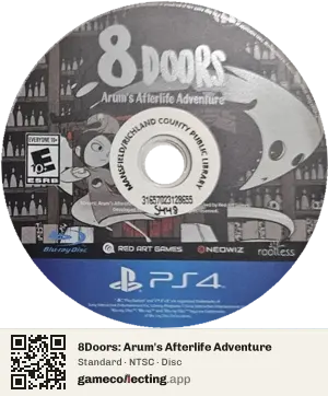 8Doors: Arum's Afterlife Adventure PlayStation 4, NTSC disc