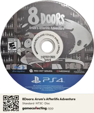 8Doors: Arum's Afterlife Adventure PlayStation 4, NTSC disc