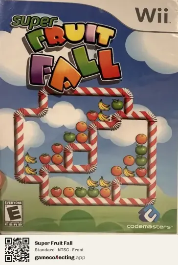 Super Fruit Fall Nintendo Wii, NTSC box front