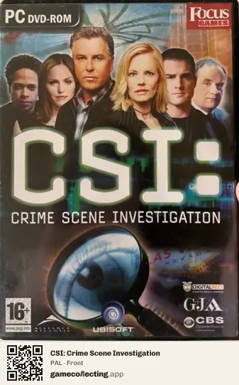 CSI: Crime Scene Investigation Computer, PAL box front