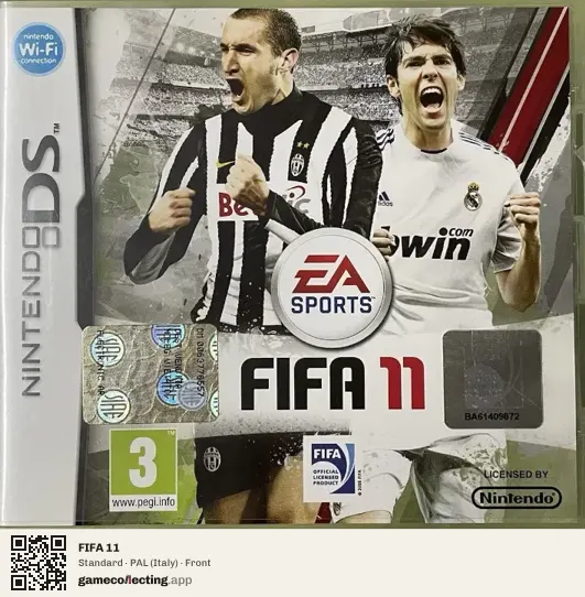 FIFA 11 Nintendo DS, Italy box front