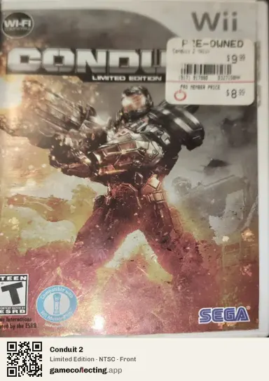 Conduit 2 Nintendo Wii, NTSC box front