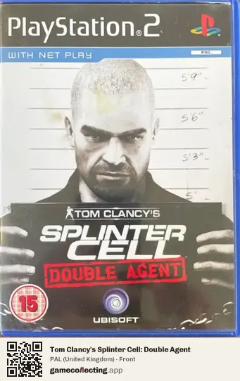 Tom Clancy's Splinter Cell: Double Agent PlayStation 2, United Kingdom box front