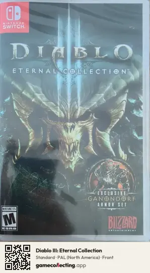 Diablo III: Eternal Collection Nintendo Switch, North America box front