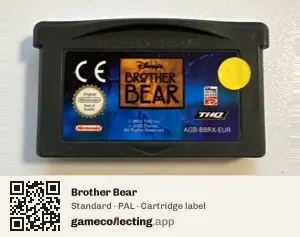Brother Bear Game Boy Advance, PAL cartridge label