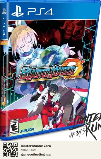 Blaster Master Zero PlayStation 4, NTSC box front