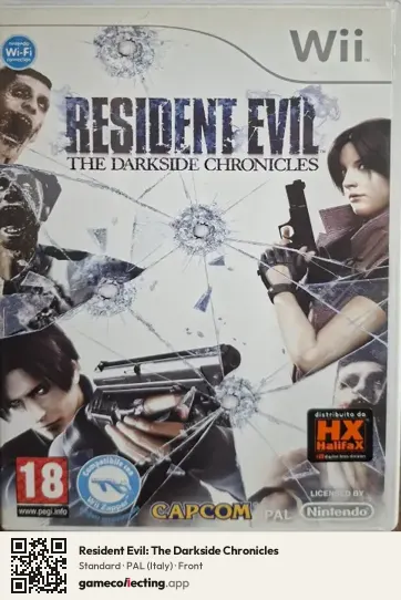 Resident Evil: The Darkside Chronicles Nintendo Wii, Italy box front
