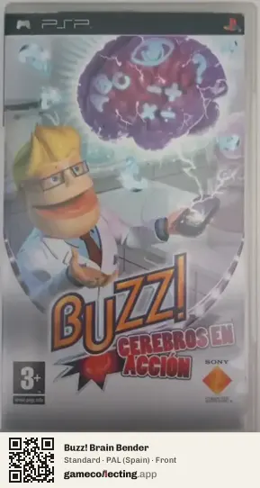 Buzz! Brain Bender PlayStation Portable, Spain box front