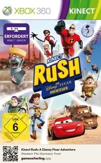 Kinect Rush: A Disney Pixar Adventure Xbox 360, Germany box front